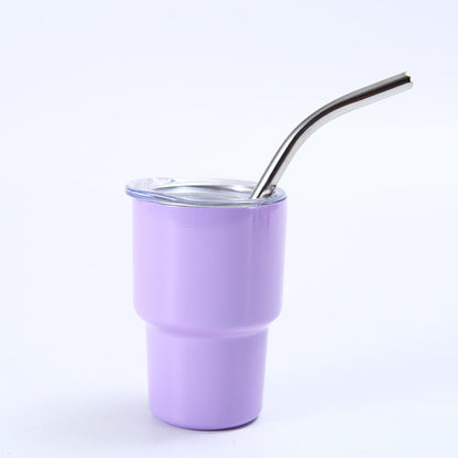 2oz Mini Compact Portable Straw Insulated Cold and Hot Cup