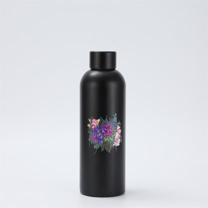304 Stainless Steel Rubber Paint Small Mouth Bottle Thermos Cup Solid Color Minimalist