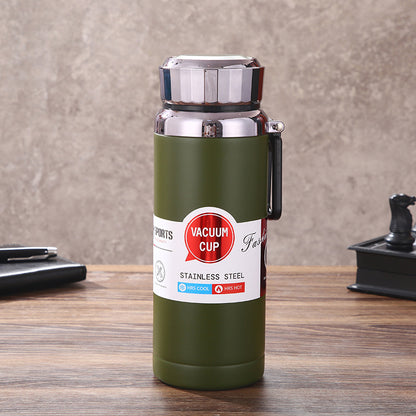 304 Stainless Steel Vacuum Insulated Kettle Intelligent Temperature Display Hiking Kettle Portable Outdoor Sports Water Bottle