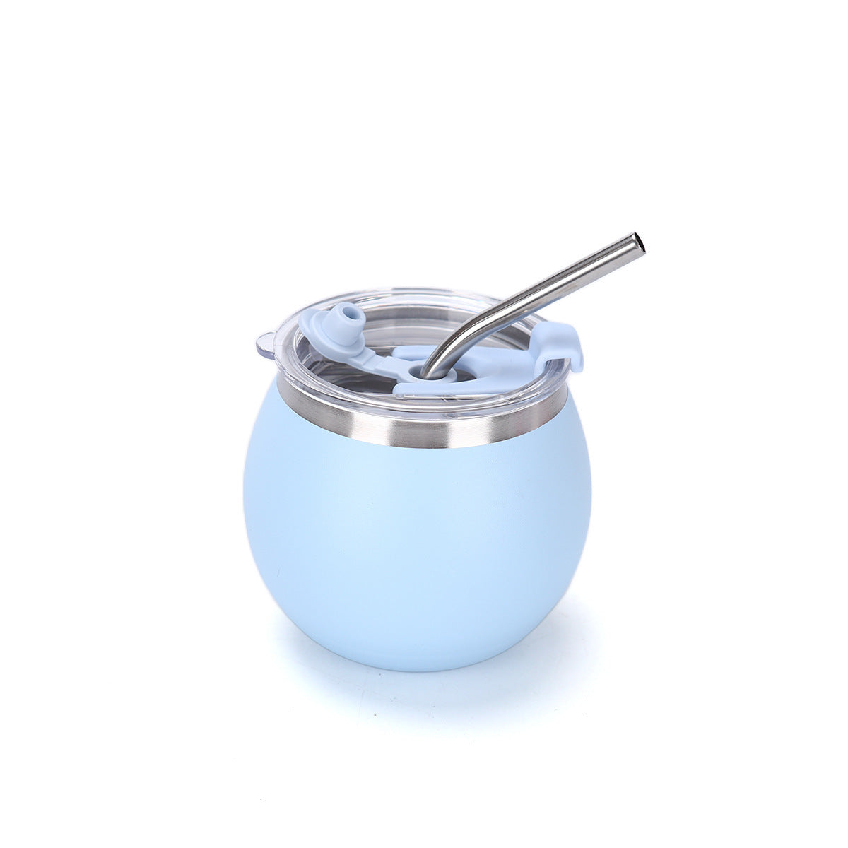 Mini Mate Tea Cup with Straw 304 Stainless Steel Pocket Portable
