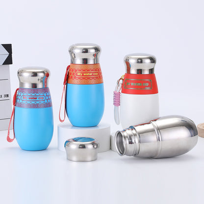 316 Stainless Steel Insulated Cup with Portable Strap Chinese Style