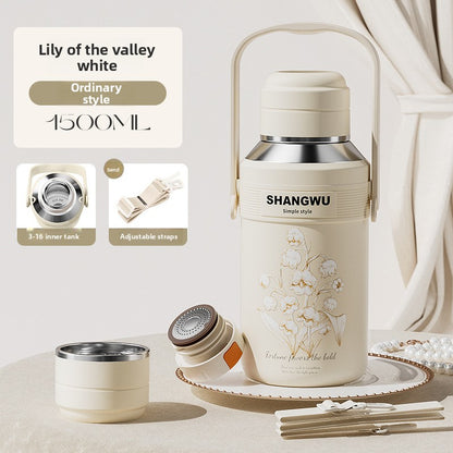 Large Capacity Insulated 316 Stainless Steel Sakura Water Cup