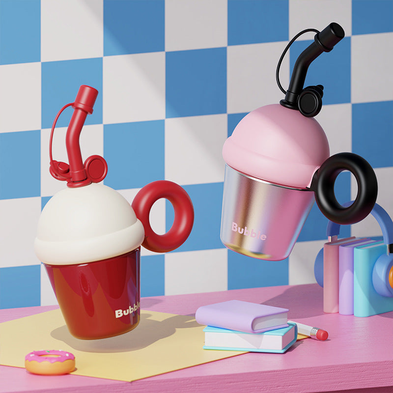 Insulated Cute Portable 316 Tea Brewing Straw Cup