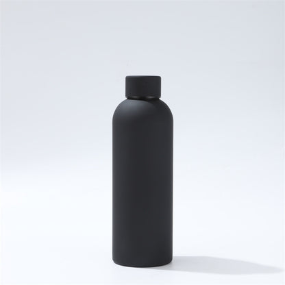 304 Stainless Steel Rubber Paint Small Mouth Bottle Thermos Cup Solid Color Minimalist