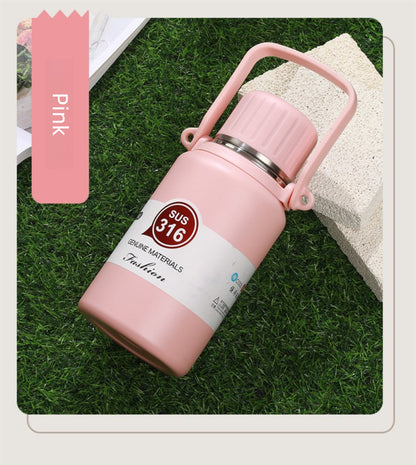 316 Stainless Steel Insulated Portable Temperature Display Handheld Kettle