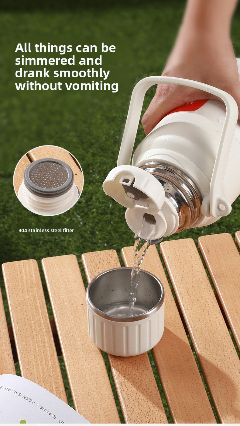 316 Stainless Steel Insulated Portable Temperature Display Handheld Kettle