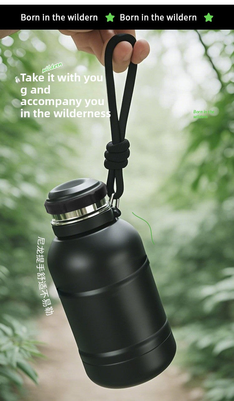 Large Capacity Outdoor Mountaineering Thermal Pot 316 Stainless Steel
