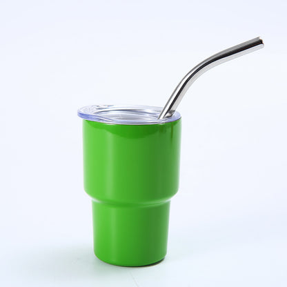 2oz Mini Compact Portable Straw Insulated Cold and Hot Cup