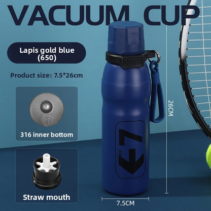 316L Stainless Steel Outdoor Portable Sports Straw Portable Kettle