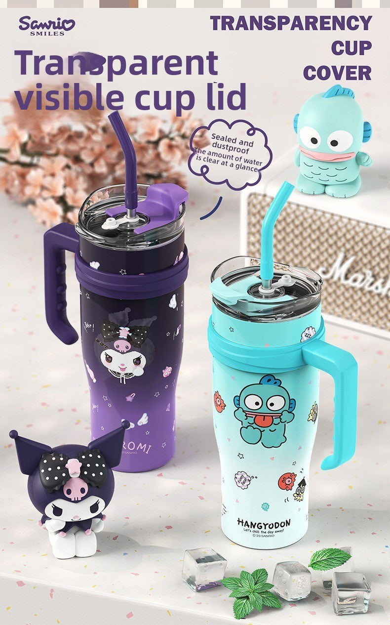 304 Stainless Steel Giant Sanrio Insulated Cup Large Capacity Handle Water Cup