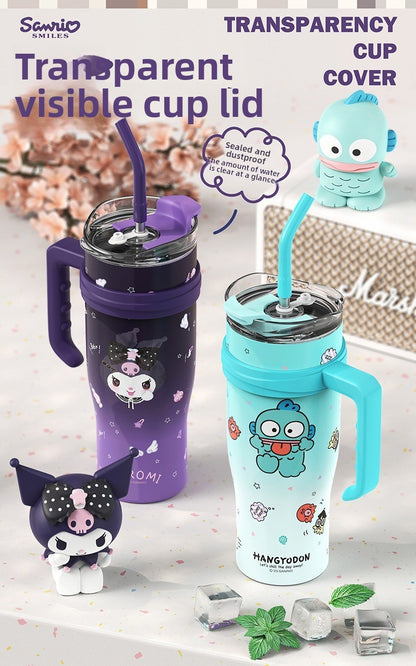 304 Stainless Steel Giant Sanrio Insulated Cup Large Capacity Handle Water Cup