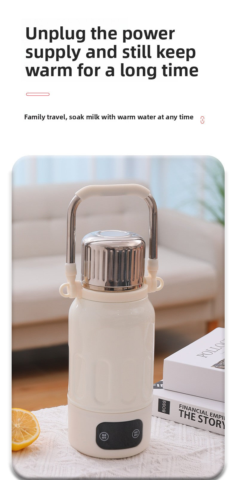 Intelligent Heating Temperature Control Boiling Water 316 Stainless Steel Thermos Cup
