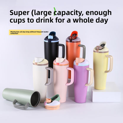 40oz Large Capacity Handle 304 Stainless Steel Insulated Cup Portable