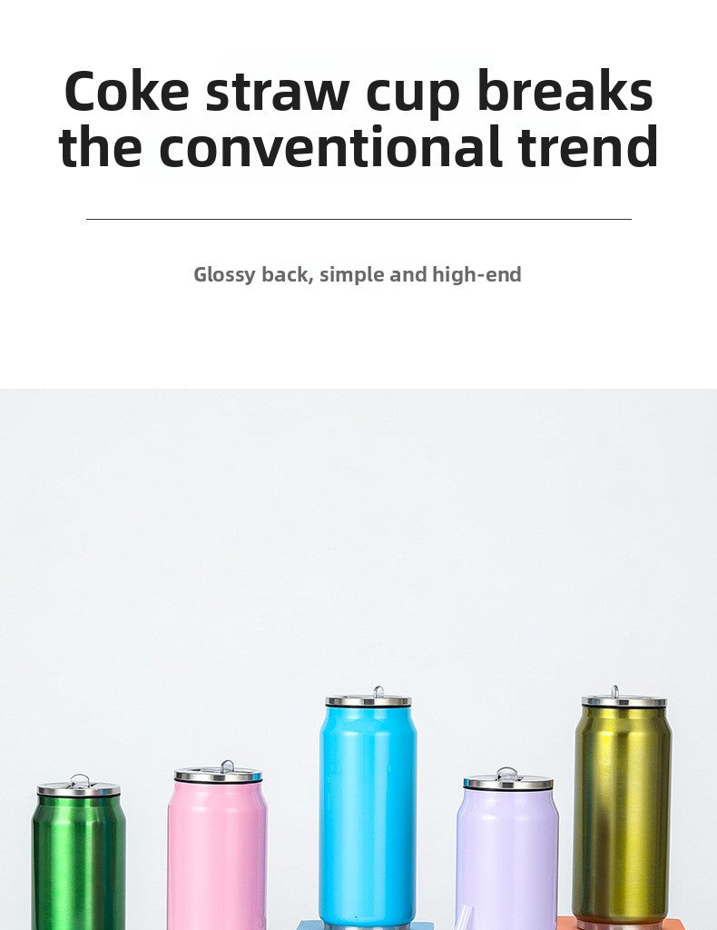 Can Vacuum Insulated Cup Simple Coke Straw Cup
