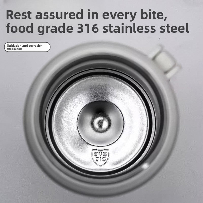Simple 316 Stainless Steel Vacuum Insulated Cup with Portable Handle