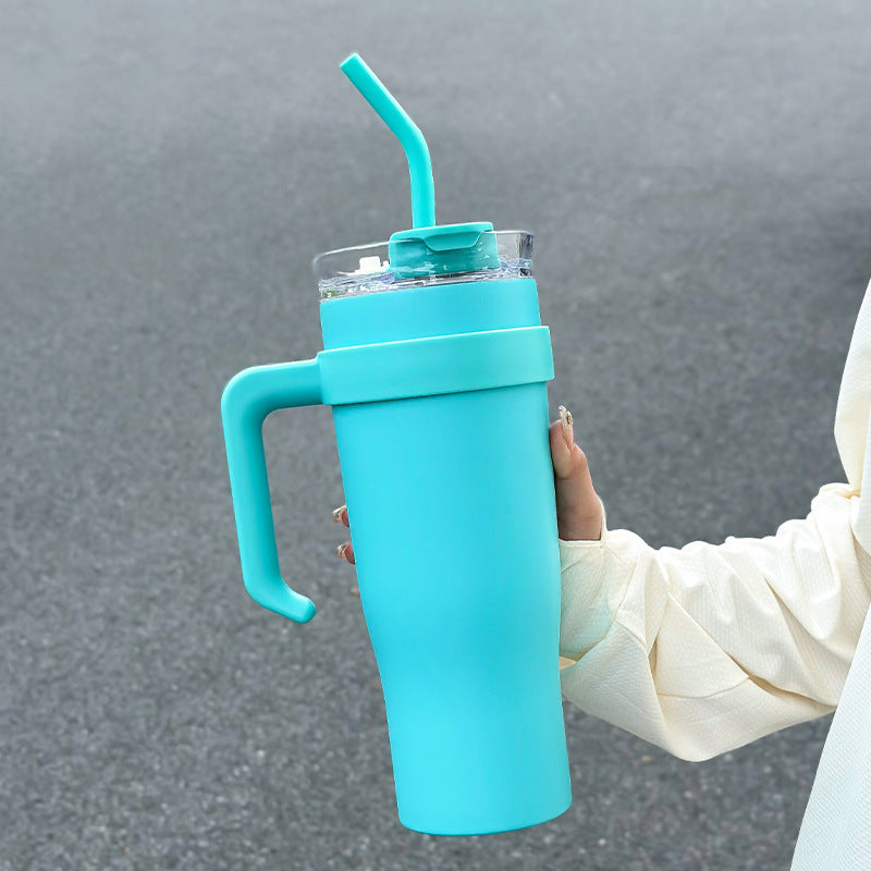 304 Stainless Steel Insulated Cup High Aesthetic 40oz Car Straw Cup