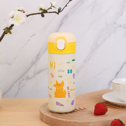 Bouncing Thermos Cup Cartoon Temperature Display Portable Water Cup