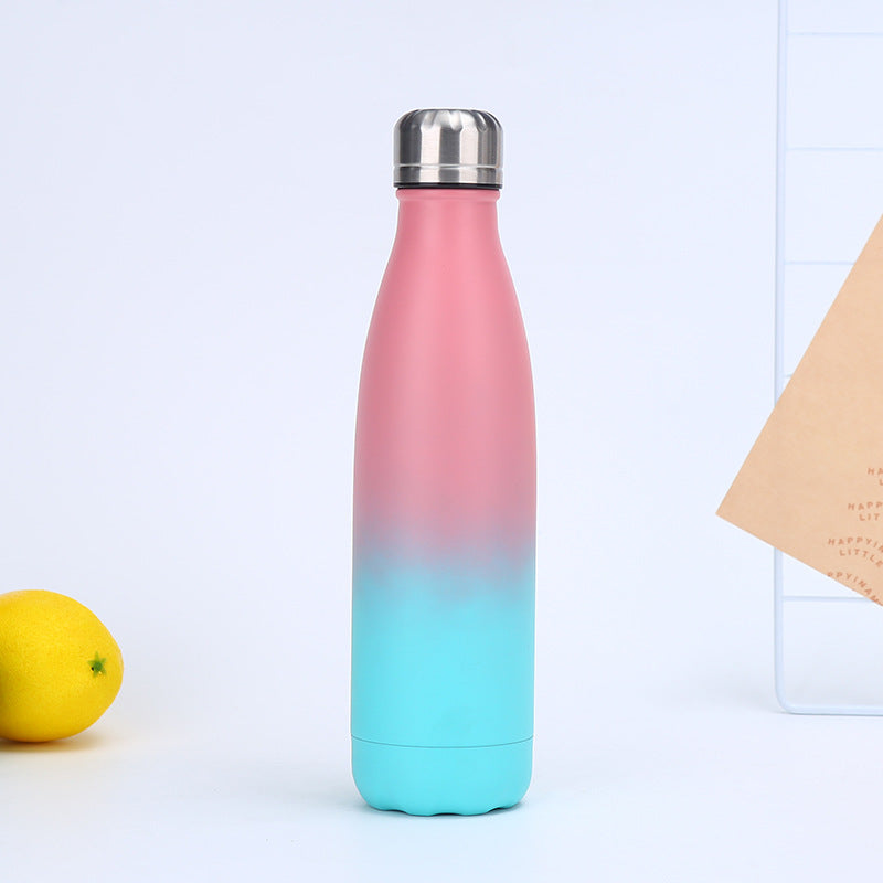 304 Stainless Steel Insulated Cup Gradient Coke Bottle Outdoor Sports Water Bottle