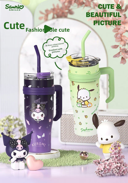304 Stainless Steel Giant Sanrio Insulated Cup Large Capacity Handle Water Cup