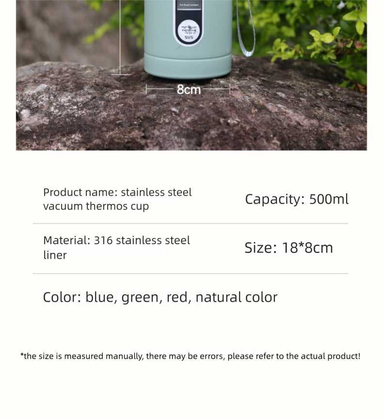 316 Stainless Steel Tea Water Separation Insulation Outdoor Portable Sports Water Bottle