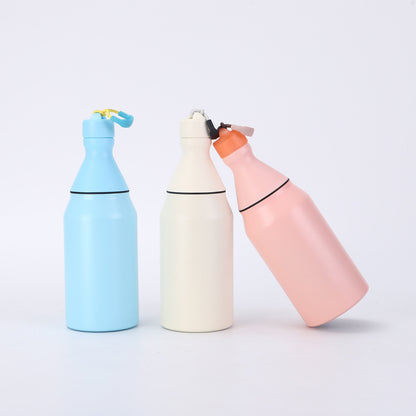 Fashion Small Mouth Bottle Simple Detachable 304 Stainless Steel Insulated Cup Portable with Strap