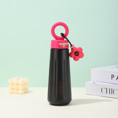 316 Stainless Steel Insulated Cup Creative Petal Portable Sports Handle Cup