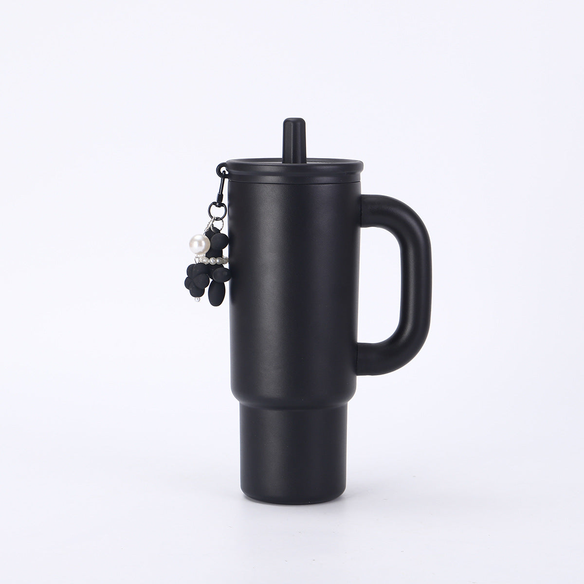 304 Stainless Steel Handle Insulated Cup Portable Car Straw Cup