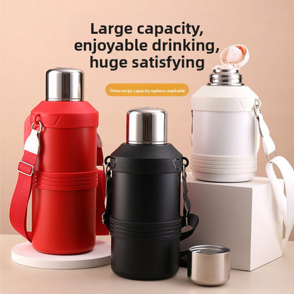 316 Stainless Steel Insulated Kettle Large Capacity Outdoor Portable Water Bottle