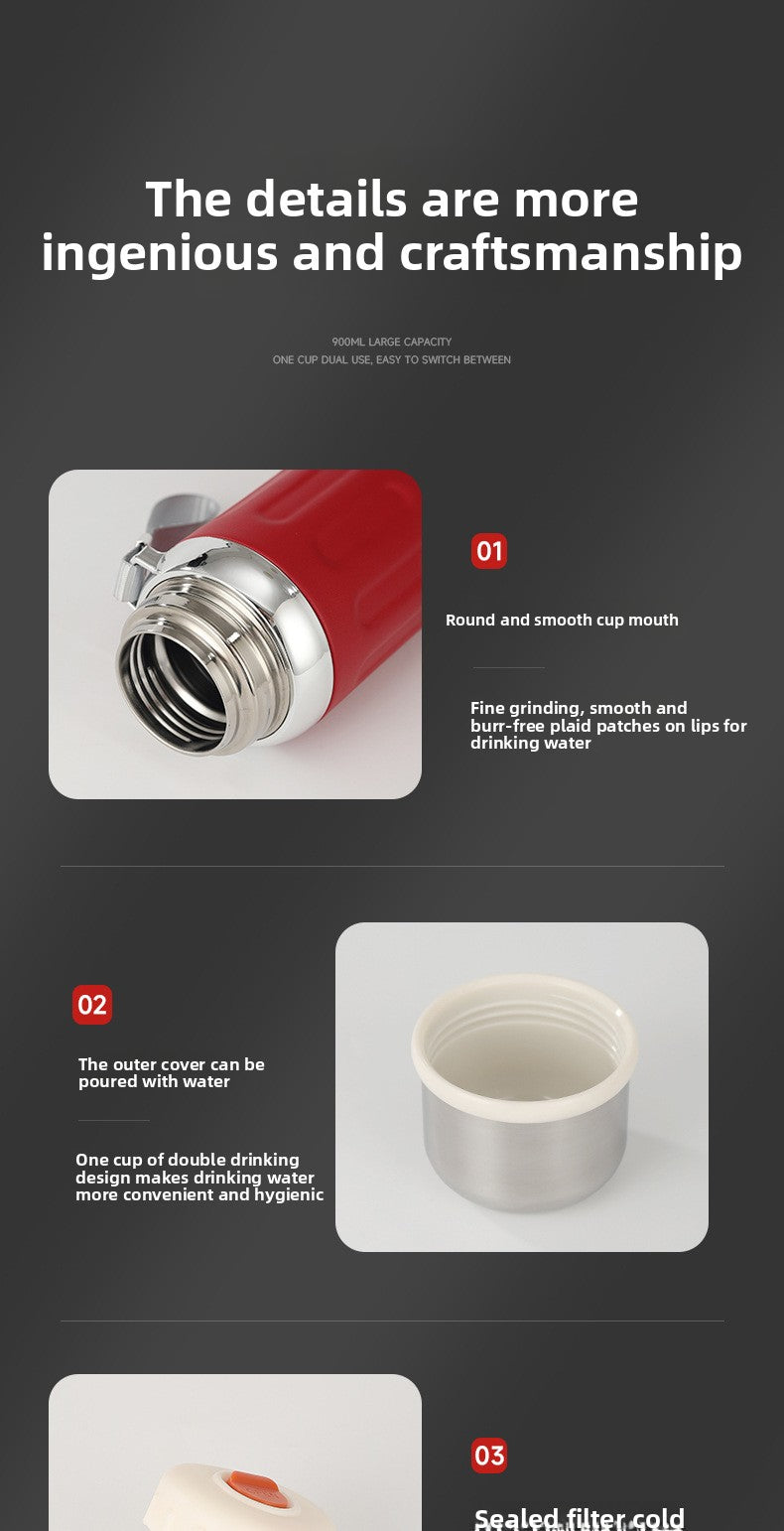 316 Stainless Steel Insulated Cup Outdoor Sports Double Drinking Tea Cup