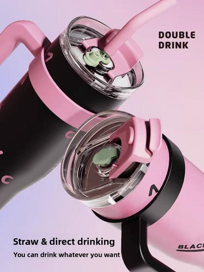 304 Stainless Steel Insulated Cup High Aesthetic 40oz Car Straw Cup