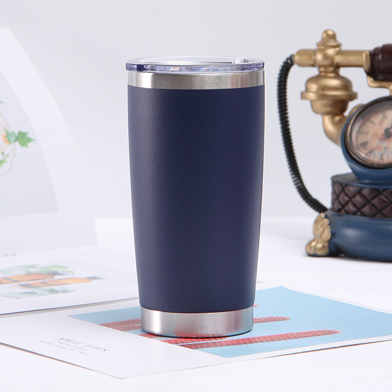 20oz Stainless Steel Car Cup Double-layer Vacuum Car Portable Insulation Cold Beer Cup
