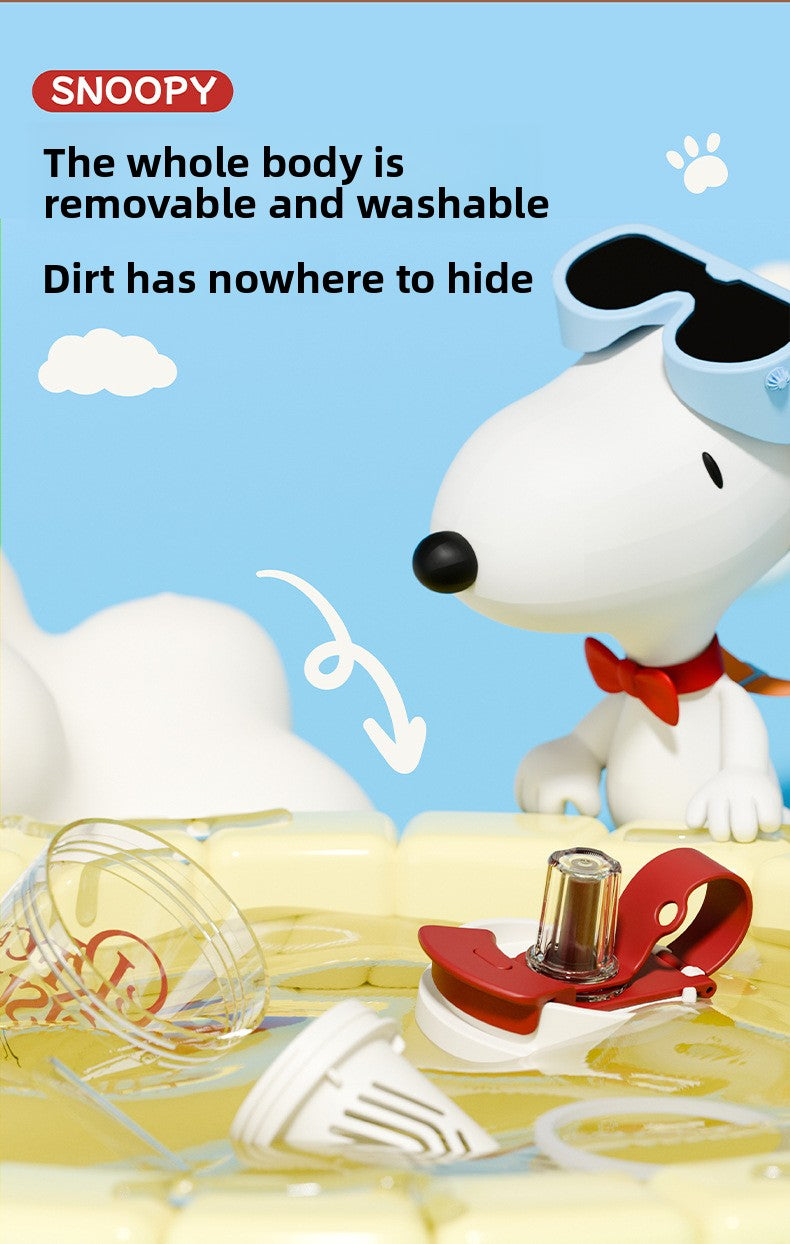 Snoopy Children's Plastic Large Capacity Straw Plastic Cup