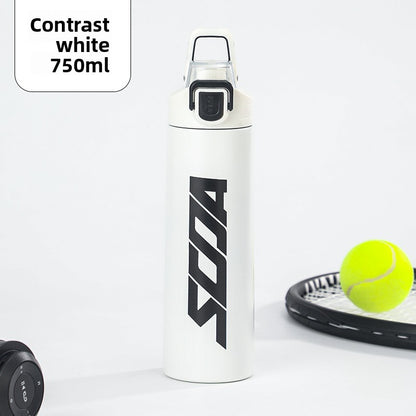 304 Stainless Steel Insulated Cup Outdoor Sports Water Bottle Fashionable Simple Bounce Cup