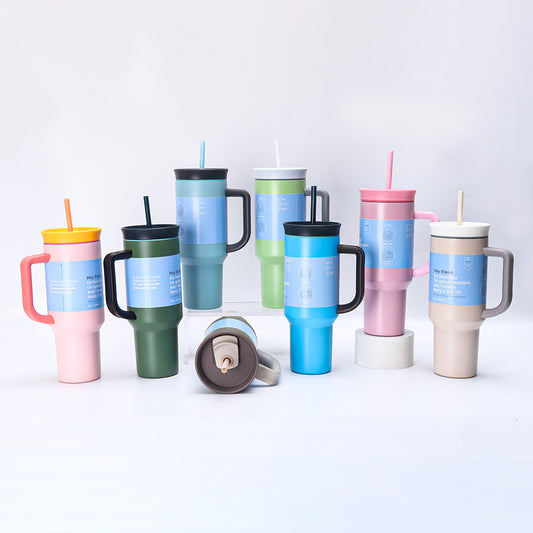 40oz Handle Cup 304 Stainless Steel Suitable for Car Cup Holder