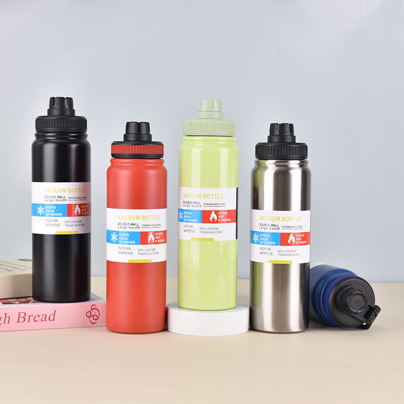 304 Stainless Steel Insulated Cup Large Capacity Sports Water Bottle Outdoor Portable Handheld