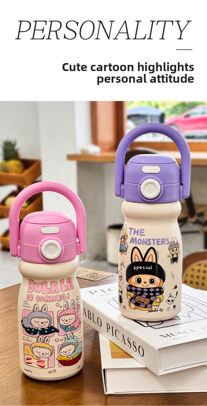 Cartoon Children's Insulated Cup 316 Stainless Steel Double Drinking Cute Portable Tote Bottle