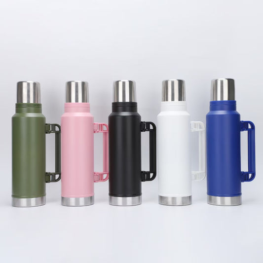 Outdoor Travel Kettle Large Capacity Portable Insulated Cold and Hot Water Bottle with Handle