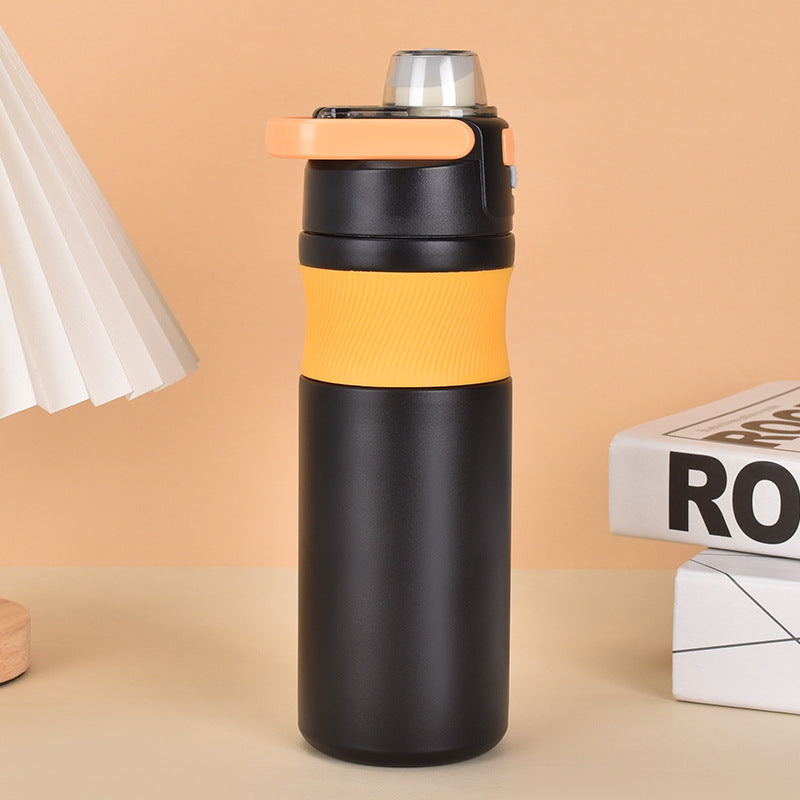 304 Stainless Steel Pop-up Lid Insulated Vacuum Travel Mug Outdoor Portable Handheld