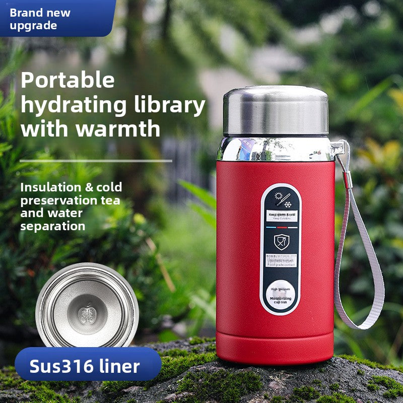 316 Stainless Steel Tea Water Separation Insulation Outdoor Portable Sports Water Bottle