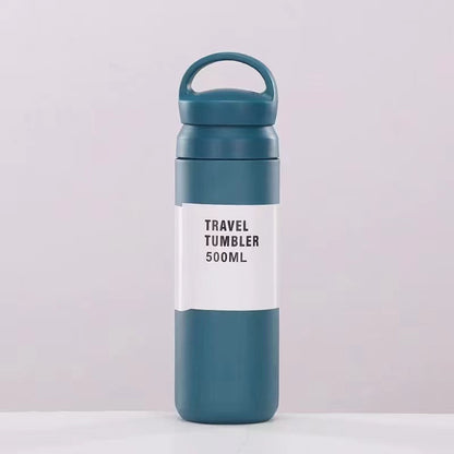 304 Stainless Steel Japanese Style Simple Portable Handheld Lid Insulated Cup Handy Gift