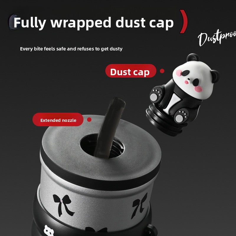 Insulated 316 Stainless Steel Thickened Portable Cup with Strap