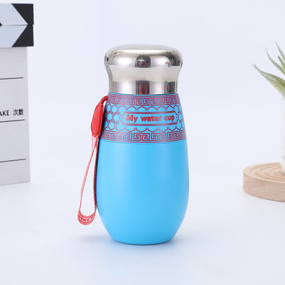 316 Stainless Steel Insulated Cup with Portable Strap Chinese Style