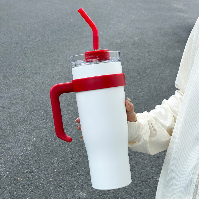 304 Stainless Steel Insulated Cup High Aesthetic 40oz Car Straw Cup