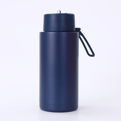 Simple Compact Handheld 304 Stainless Steel Insulated Cup Outdoor Portable Straw Cup