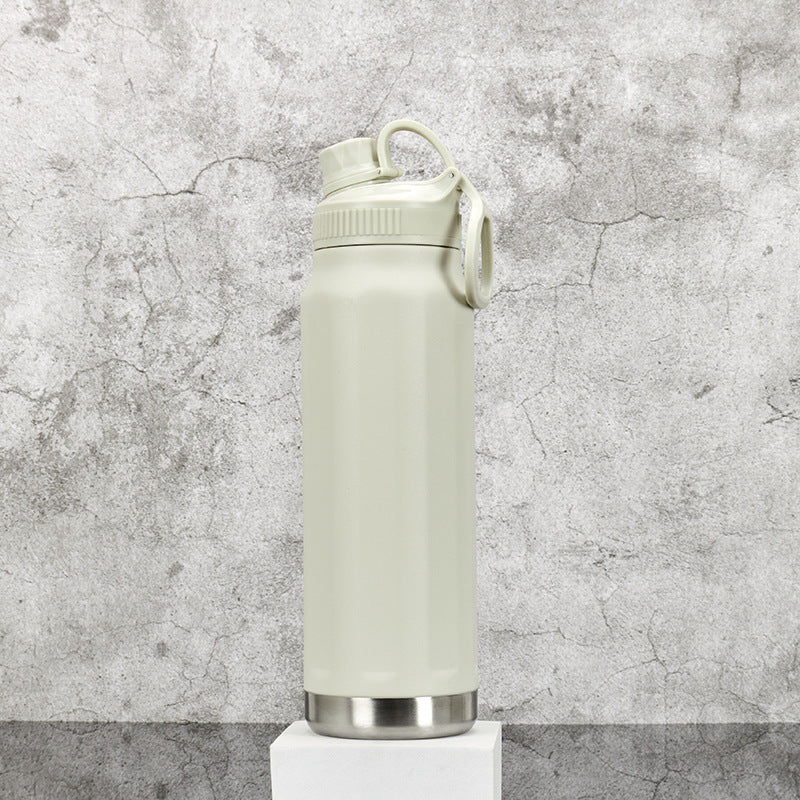 304 Stainless Steel Space Bottle Portable Vacuum Handheld Lid Hiking Bottle Outdoor Cycling Sports Water Bottle