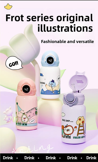 Smart Children's Student 316 Stainless Steel Insulated Cup with Straw Portable Water Bottle
