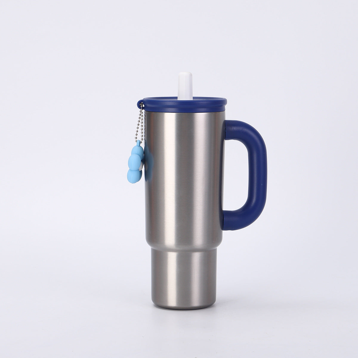 304 Stainless Steel Handle Insulated Cup Portable Car Straw Cup