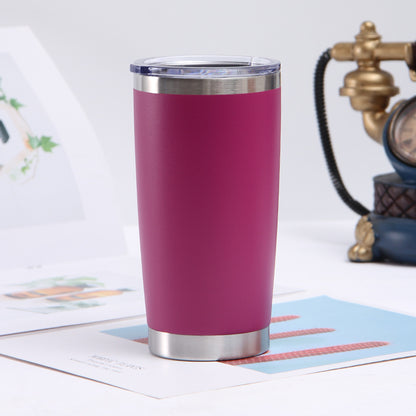 20oz Stainless Steel Car Cup Double-layer Vacuum Car Portable Insulation Cold Beer Cup
