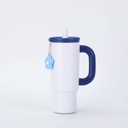 304 Stainless Steel Handle Insulated Cup Portable Car Straw Cup