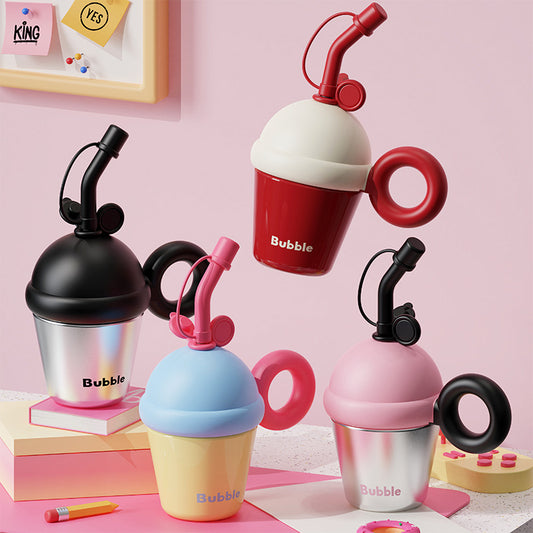 Insulated Cute Portable 316 Tea Brewing Straw Cup